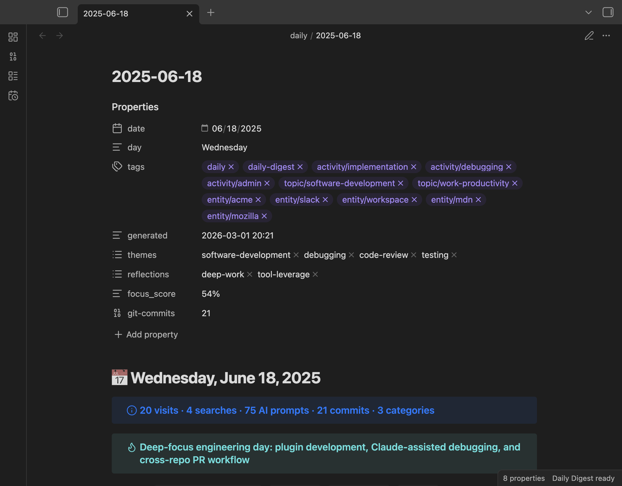 Daily Digest — screenshot